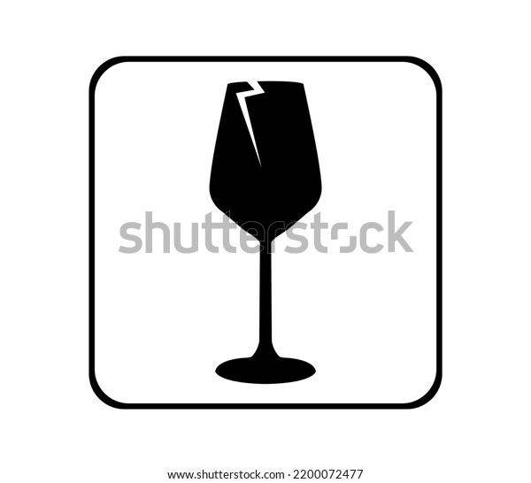 Breakable Fragile Material Packaging Symbol Stock Vector Royalty Free 2200072477 Shutterstock