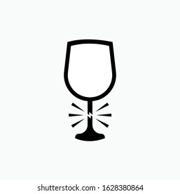 Breakable Icon Vector Sign & Symbol.