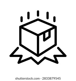 Breakable Icon Vector Symbol Design Illustration