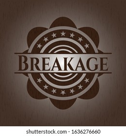 Breakage wood icon or emblem. Vector Illustration.