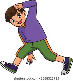 Breakdance B Boy doing Spin Down Shuffle Clipart