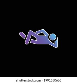 Breakdance Blue Gradient Vector Icon