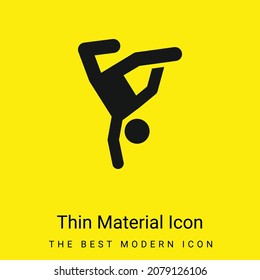 Breakdance minimal bright yellow material icon