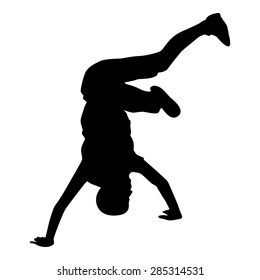 Break-Dance Silhouette
