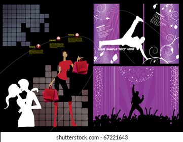 Breakdancer dancing. Event background