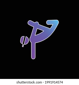 Breakdancing Dancer blue gradient vector icon