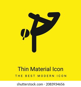 Breakdancing Dancer minimal bright yellow material icon