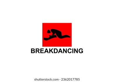 icono de línea vector breakdance. baile, practica el breakdance. ilustración del pictograma de baile deportivo.