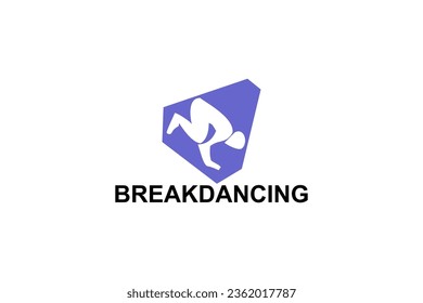 icono de línea vector breakdance. baile, practica el breakdance. ilustración del pictograma de baile deportivo.