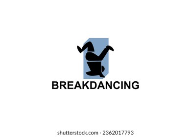 icono de línea vector breakdance. baile, practica el breakdance. ilustración del pictograma de baile deportivo.