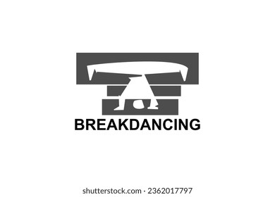 icono de línea vector breakdance. baile, practica el breakdance. ilustración del pictograma de baile deportivo.