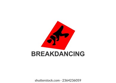 icono de línea vector breakdance. baile, practica el breakdance. ilustración del pictograma de baile deportivo.