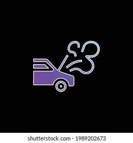 Breakdown blue gradient vector icon