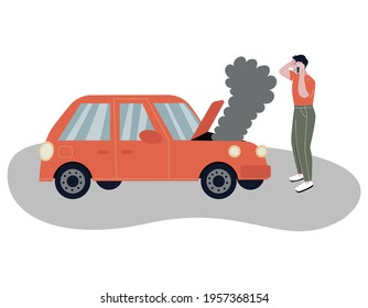 321 Car broke down isolated Images, Stock Photos & Vectors | Shutterstock