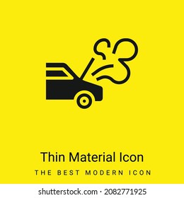 Breakdown minimal bright yellow material icon