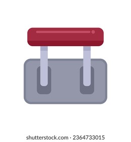 Breaker icon flat vector. Electric box. Fuse panel isolated
