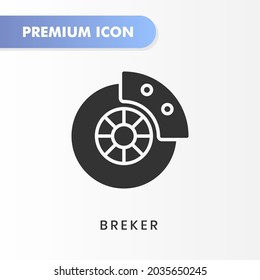 icono de separador para tu diseño de sitio web, logotipo, aplicación, interfaz de usuario. Ilustración gráfica vectorial y trazo editable. diseño de glifos de iconos de rompedor.