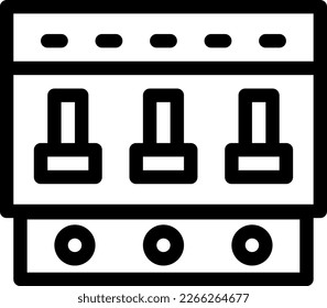 breaker Vector illustration on a transparent background. Premium quality symmbols. Thin line vector icons for concept and graphic design. 
