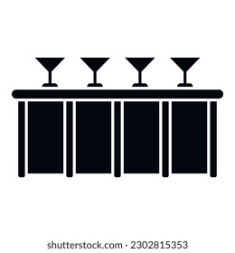 Icono de barra de desayuno simple vector. Mesa de café. Oficina de alimentación