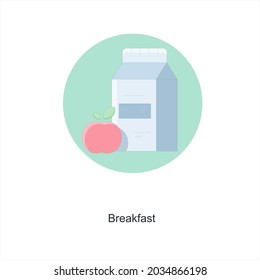 Breakfast or Beverage Icon Concept