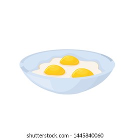 breakfast in a bowl vector illustration