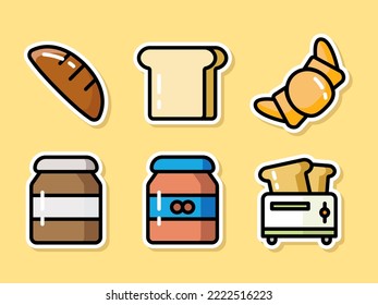 Breakfast bread croissant nut jam bakery flour pastry bake baguette gourment tasty food