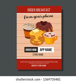 breakfast brochure template pancake coffee template