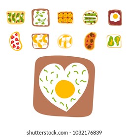 Breakfast cartoon style  vector illustration.