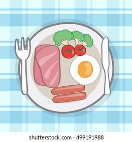 Breakfast cartoon vector 10