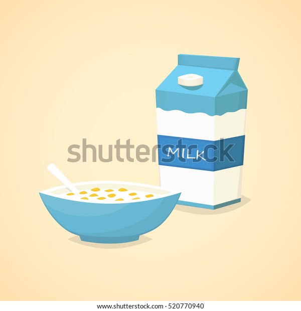 Download Breakfast Cereal Milk Illustration Vector Stock Vector ...