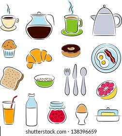 Breakfast Clip Art Icons