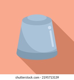 Breakfast coffee capsule icon flat vector. Cafe espresso. Drink aroma