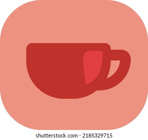 Breakfast coffee, illustration, vector on a white background.