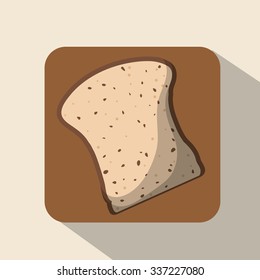 Breakfast concept with food design, vector illustration 10 eps graphic