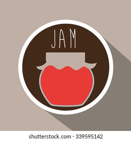 Breakfast concept with food design, vector illustration 10 eps graphic