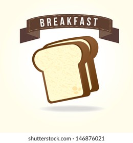 breakfast design over white background vector illustration 