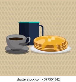 Breakfast design , vector illustration