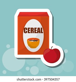 Breakfast design , vector illustration