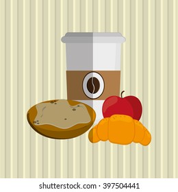 Breakfast design , vector illustration