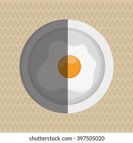 Breakfast design , vector illustration