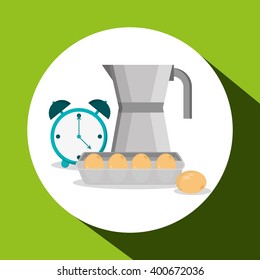 Breakfast design , vector illustration