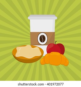 Breakfast design , Vector illustration