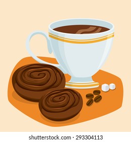 Breakfast digital design, vector illustration eps 10.