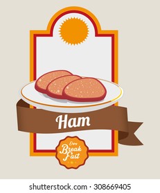 Breakfast digital design, vector illustration 10 eps graphic