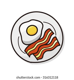 Breakfast Doodle Stock Vector (Royalty Free) 316312118 | Shutterstock