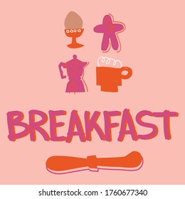 breakfast doodle coffee biscuits egg