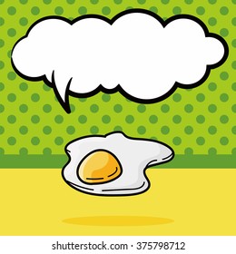 breakfast doodle, speech bubble
