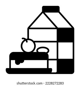 Breakfast, drink, bakery Modern concepts flat design, Premium quality vector illustration concept. Vector symbol.
