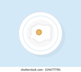 Breakfast with eggs, fried eggs, fresh eggs logo design. Concept of cooking, white Eggs and Yellow Egg, top view of fried egg vector design and illustration.