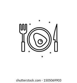 Breakfast event management icon. Element of event management icon